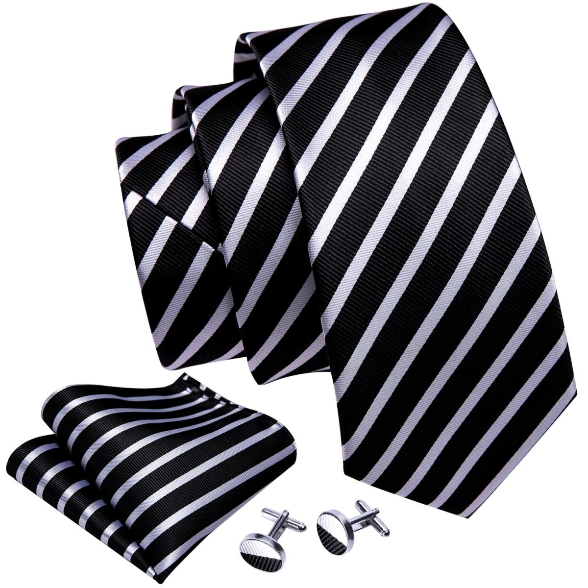 Cufflinks Inc. Black Panther Stripe Black Tie at  Men's