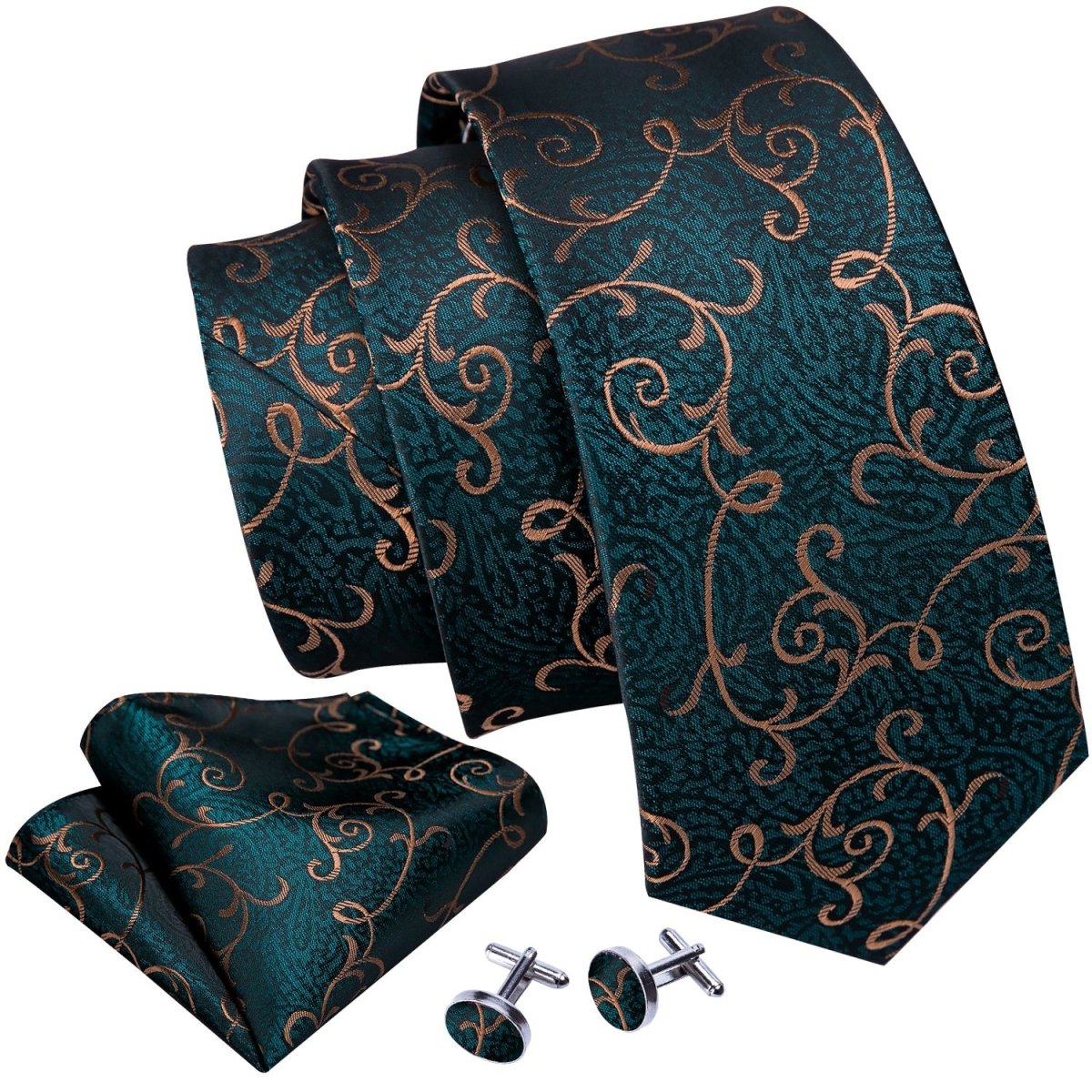 Fontaine Vest and Tie Set - Forest Green