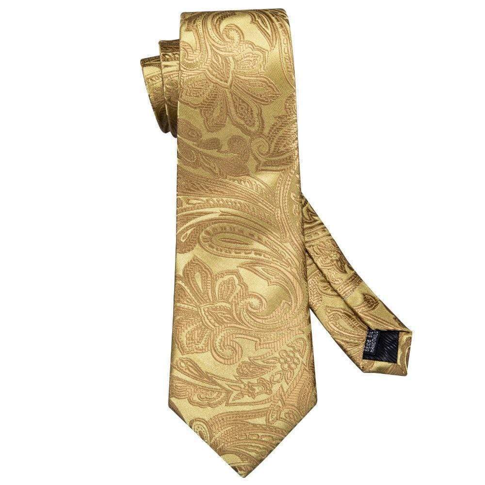 Bronze Geometric Matching Tie Set (3pc) - Modern Mister