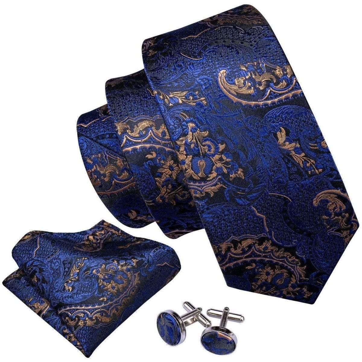 Burgundy Red Paisley Matching Tie Set (3pc) - Modern Mister